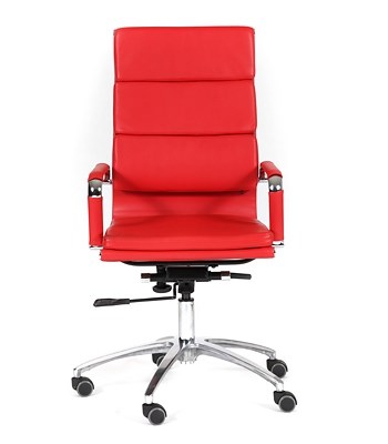Офисное кресло CHAIRMAN 750 экокожа красная в Южно-Сахалинске - изображение 1